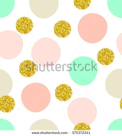 &quot;green And Gold Polka Dots&quot; Stock Photos, Royalty.