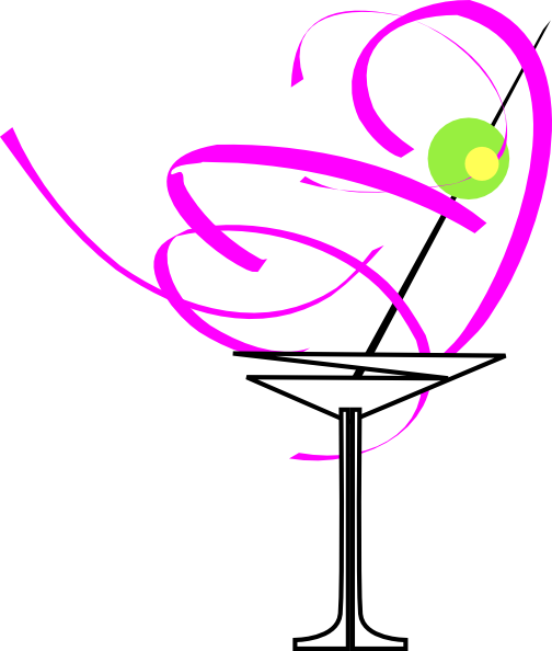 Martini Glass Pink Clip Art at Clker.com.