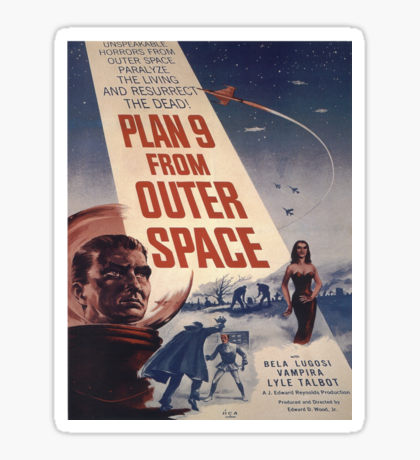 Plan 9 From Outer Space: Stickers.