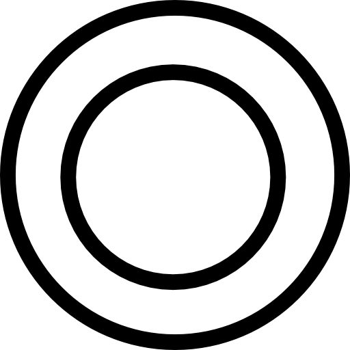 Plate circles from top view Icons.