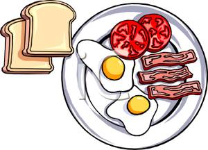 Plated food clipart.