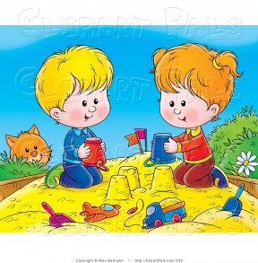 Sand Play Clipart.