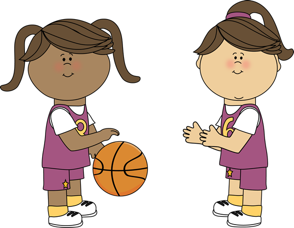 Girl Basketball Player Clipart.