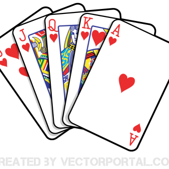 Playing Card Vector Template.