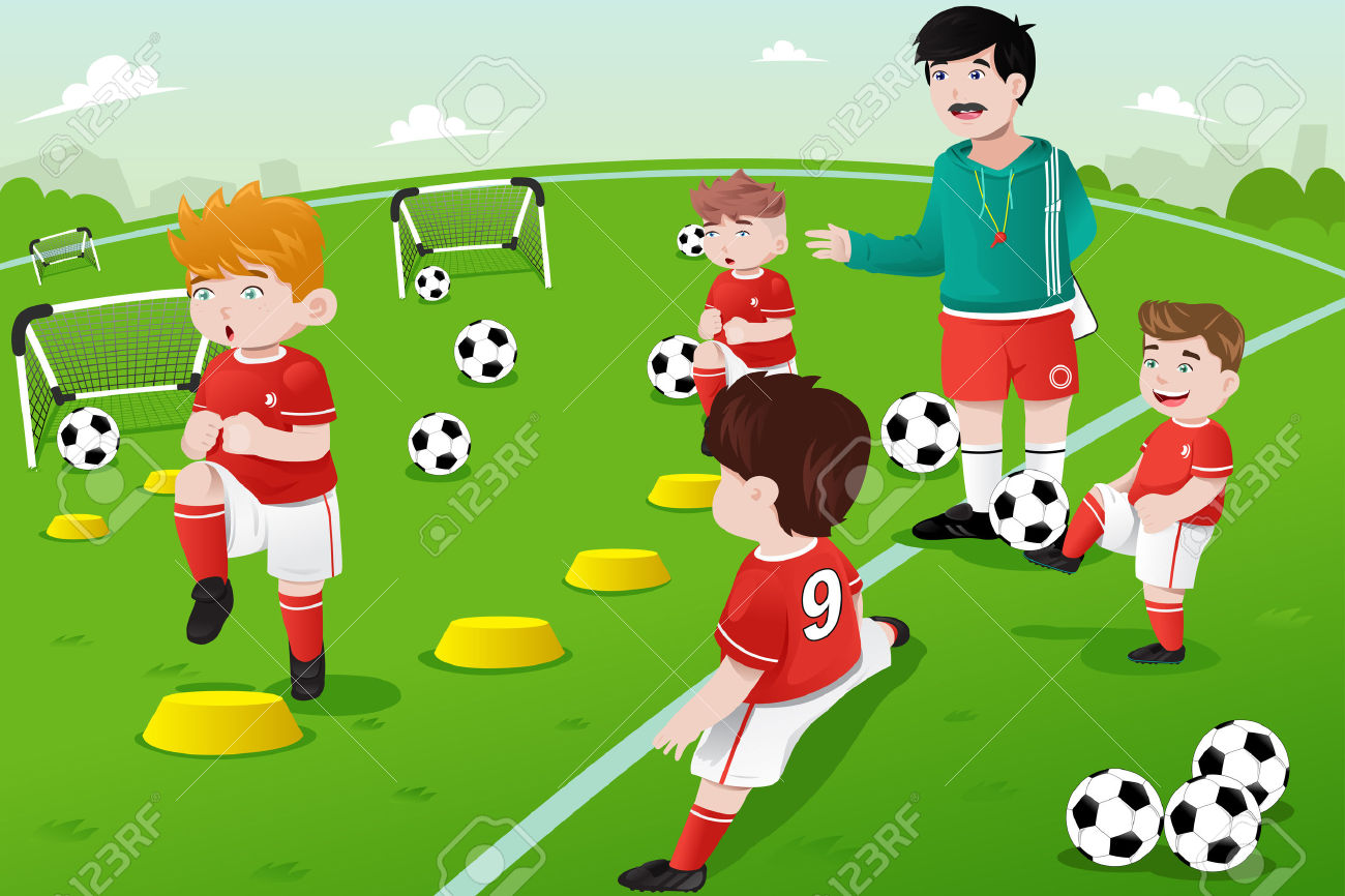 Soccer Practice Clipart.