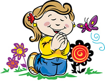 Prayers clipart kids.