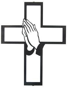 Cross With Praying Hands Clipart#2015948.