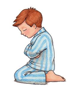 lds clipart child praying.