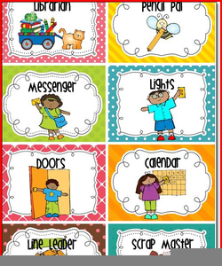 Preschool Jobs Clipart.