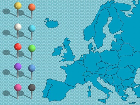 powerpoint map template presentation magazine editable maps.