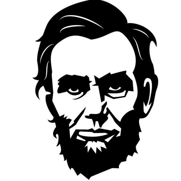 Abraham lincoln clipart abstract, Abraham lincoln abstract.