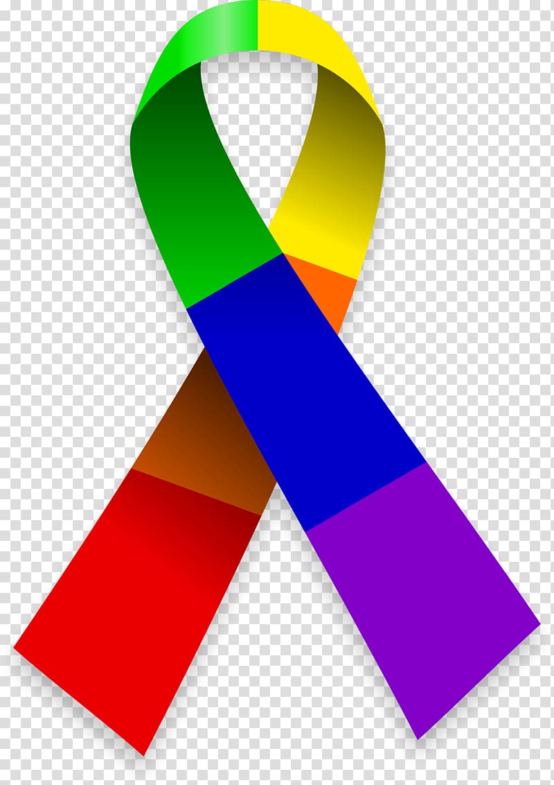 Multicolored awareness ribbon , Logo LGBT symbols Rainbow.