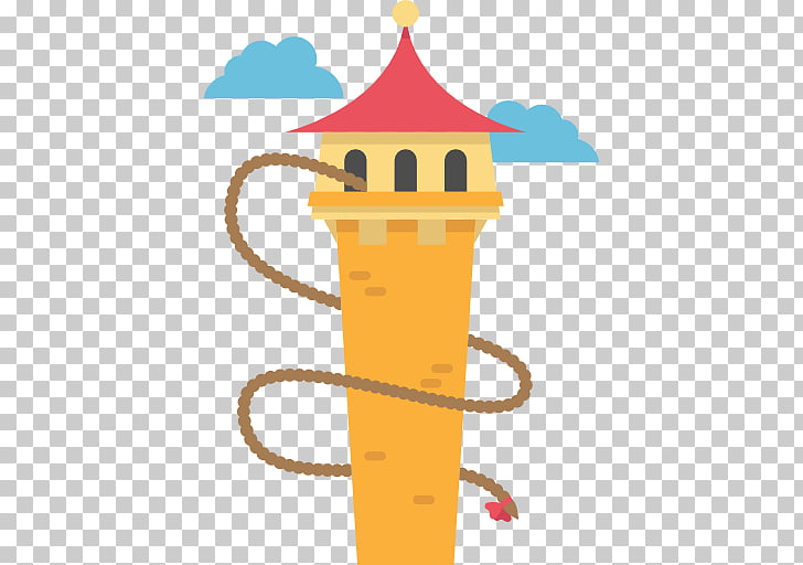 Rapunzel Scalable Graphics Icon, Cartoon Princess Tower PNG.