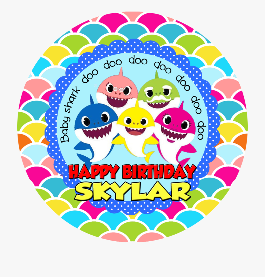 Baby Shark Clipart Happy Birthday , Transparent Cartoon.