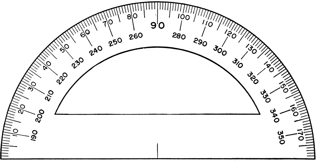 Semicircular Military Protractor.