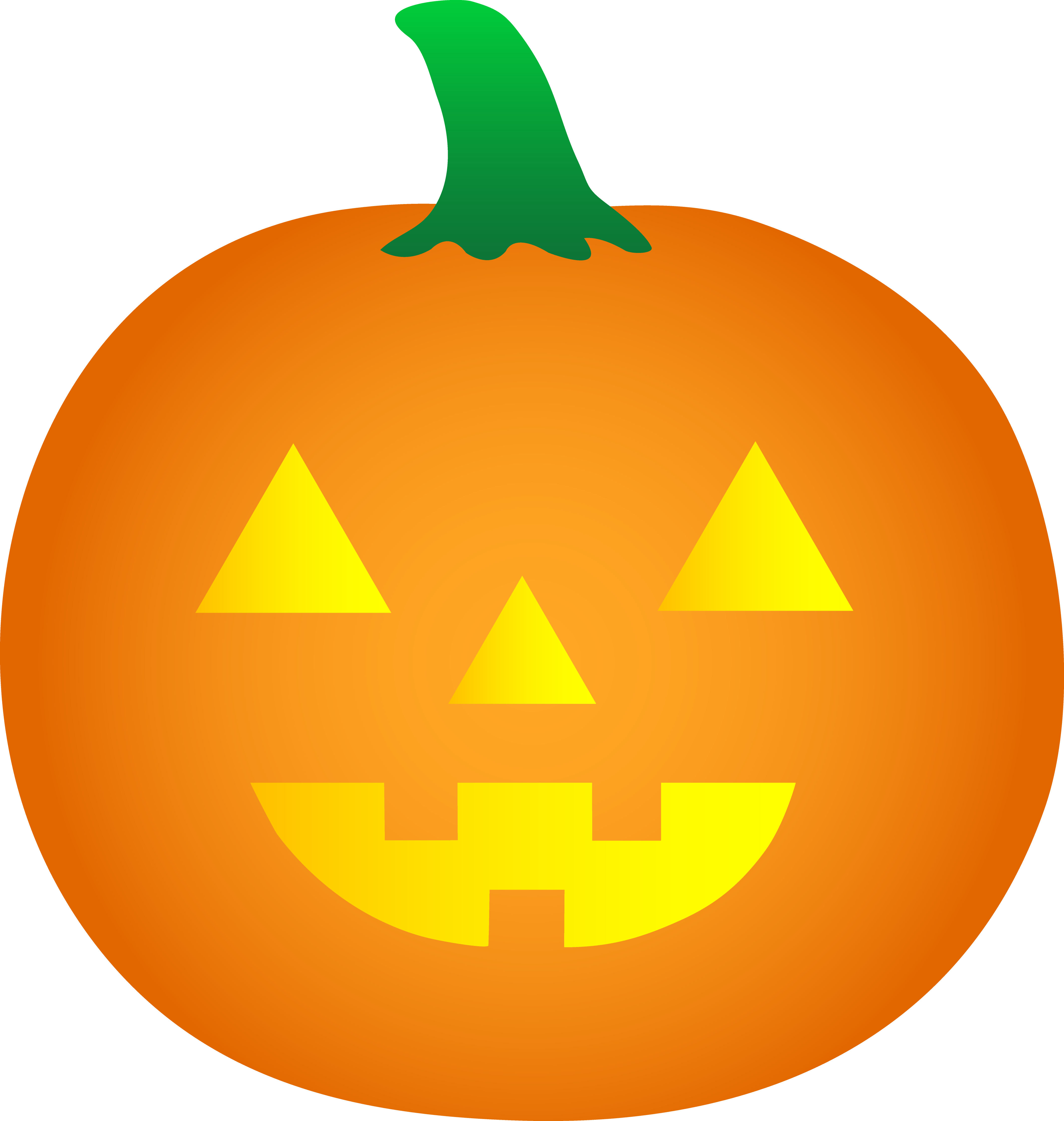 Pumpkin Face Clipart.