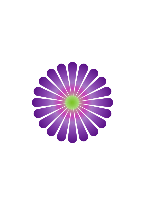 Free Clipart: Purple Daisy 20.