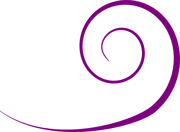 Purple Swirl clip art.