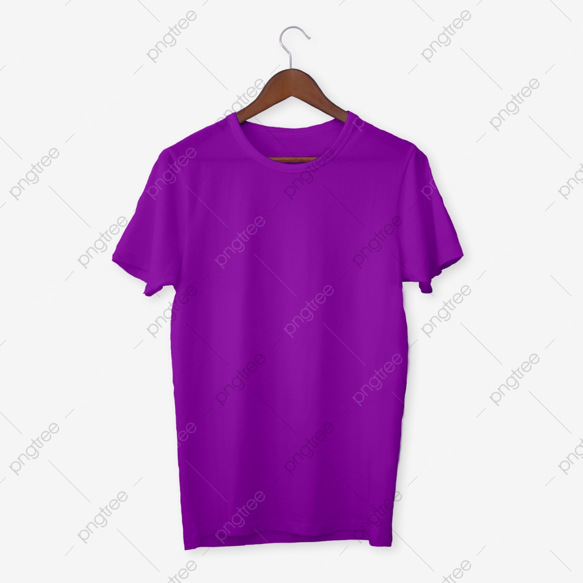 Purple T Shirt Mockup, T Shirts, Mens, White PNG Transparent.