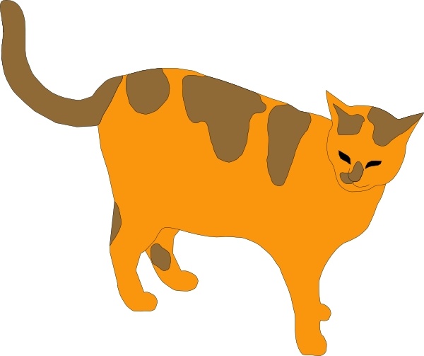 Pussy Cat clip art Free vector in Open office drawing svg ( .svg.