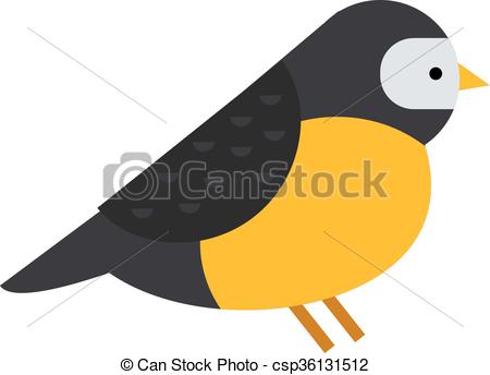 Vector Clip Art of Bullfinch colorful nature winter bird pyrrhula.