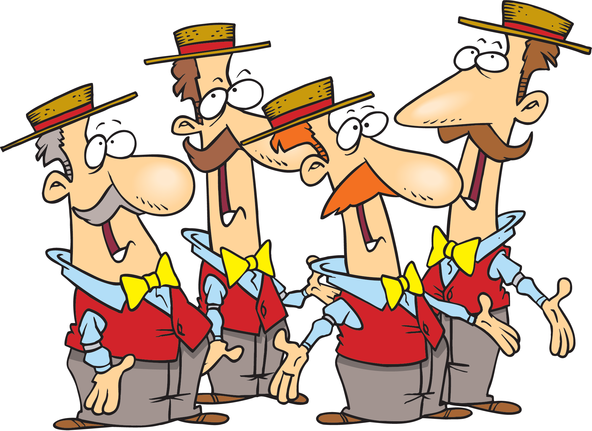 Barbershop Quartet Clip Art.