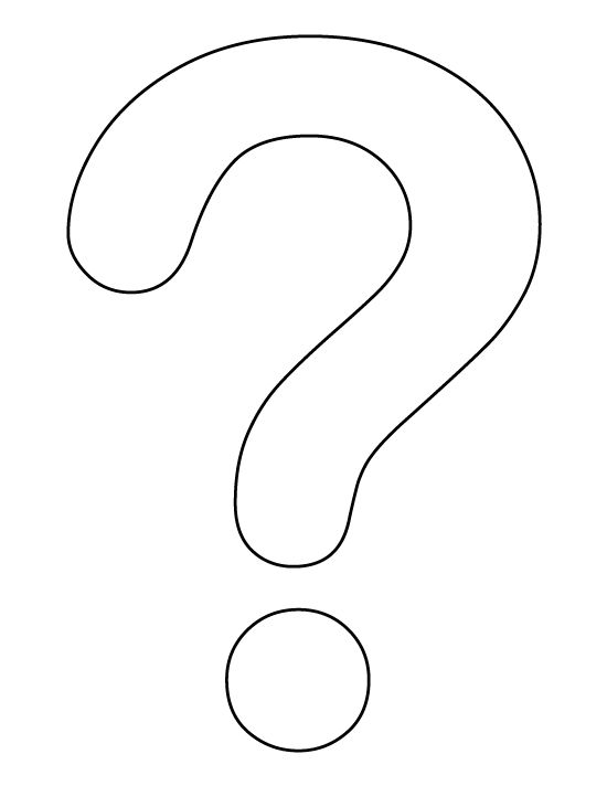 Question Mark Outline Clipart.