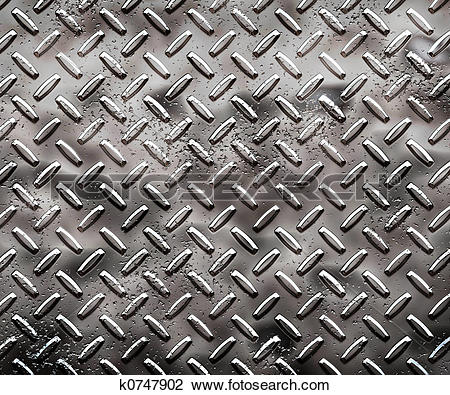 Clip Art of rough black diamond plate k0747902.