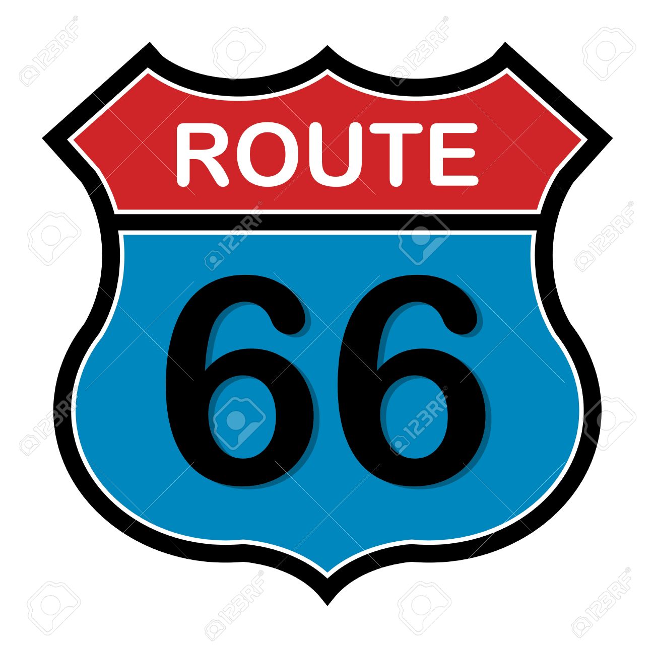 Route 66 clipart free.