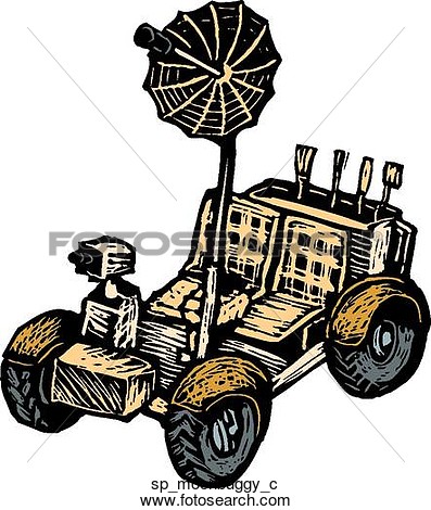 Moon Rover Clipart.