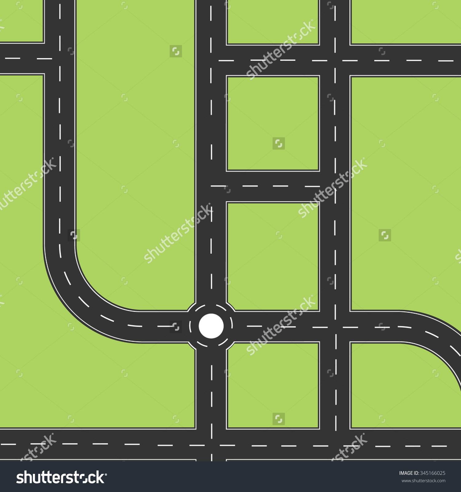 Top View Road Clipart.