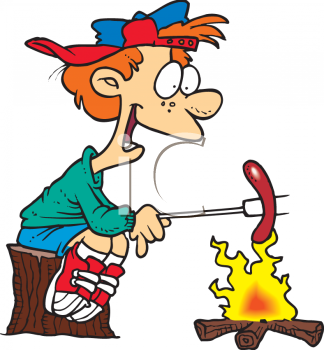 Summer Camp Roast Clipart.