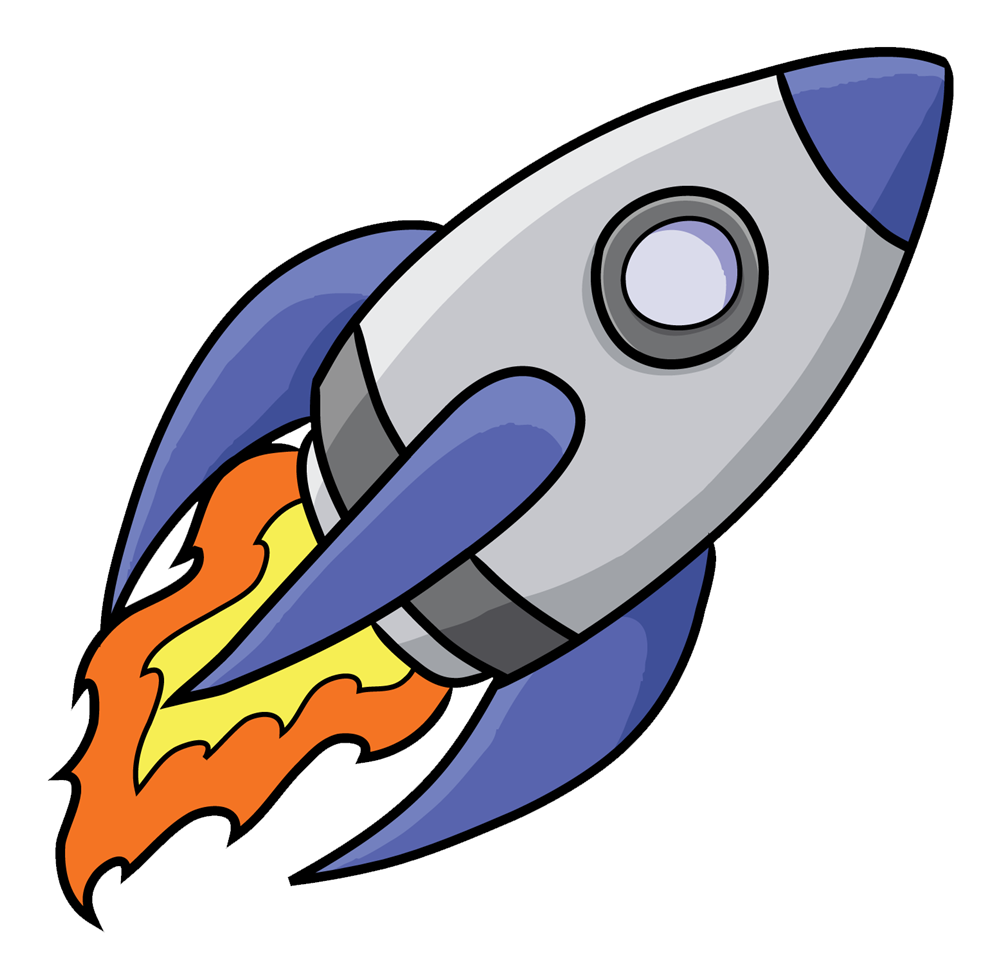 Animated Rocket Space.