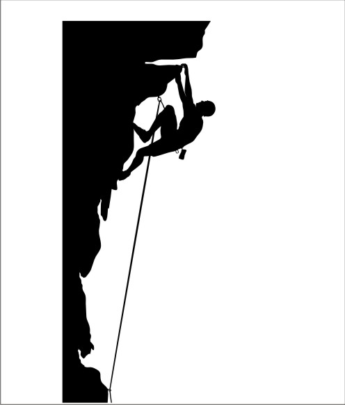 Rock Climber Clipart.