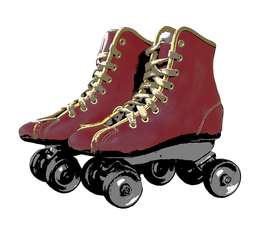 Roller Skates PNG Image.