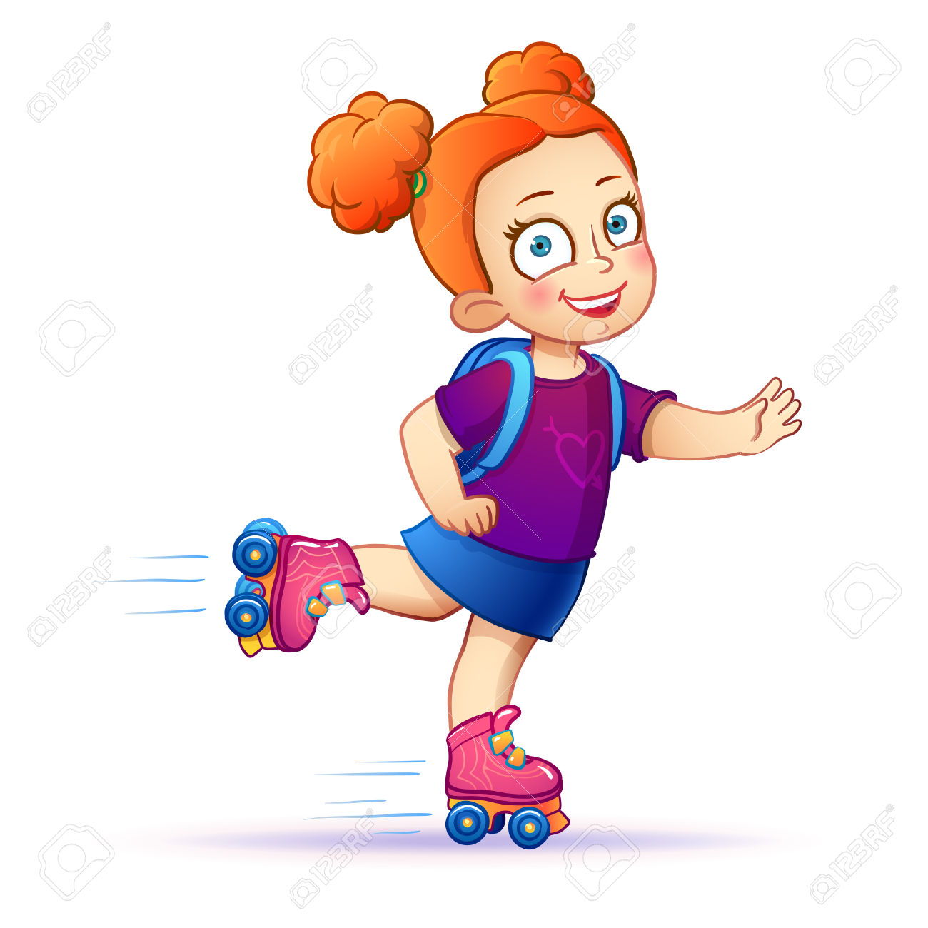 Roller Skates Clipart.