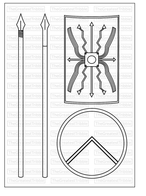 Ancient Spartan Shield Roman Spear Ancient Spartan Spear.