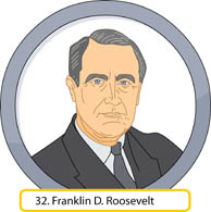 Franklin Roosevelt Clip Art.