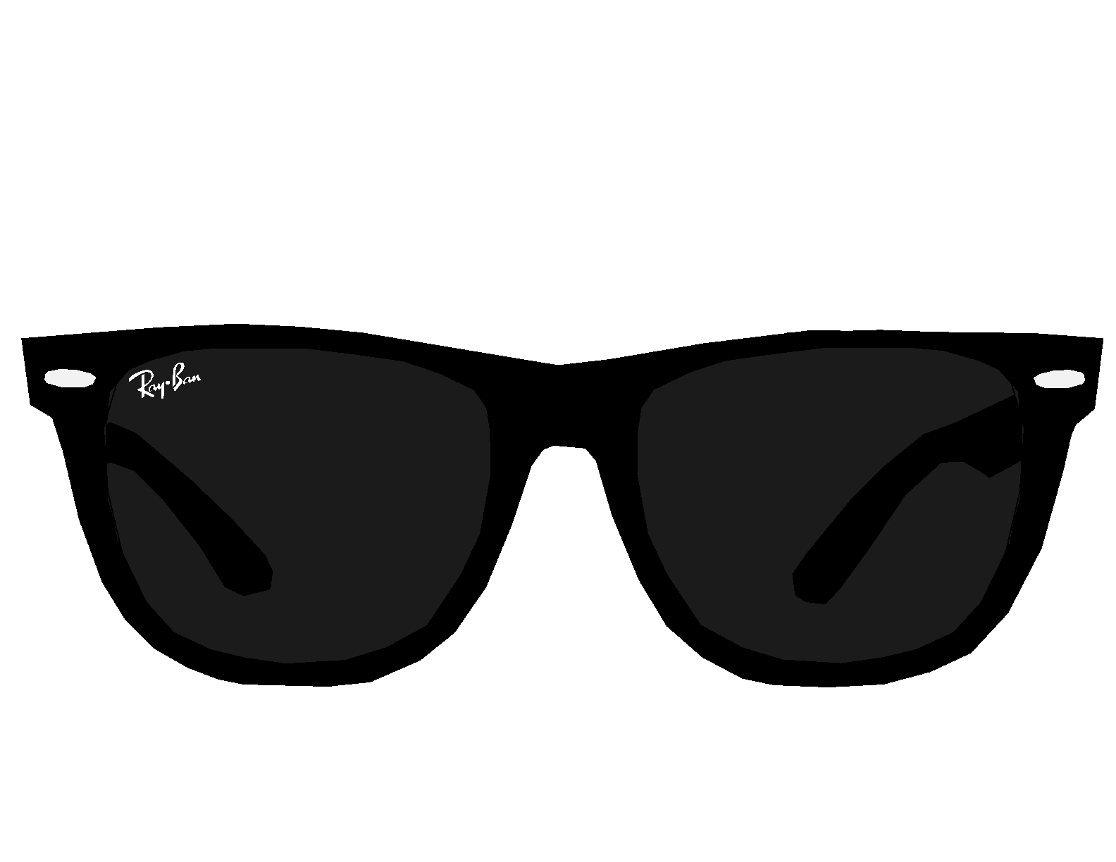 Ray Ban Glasses Clipart.