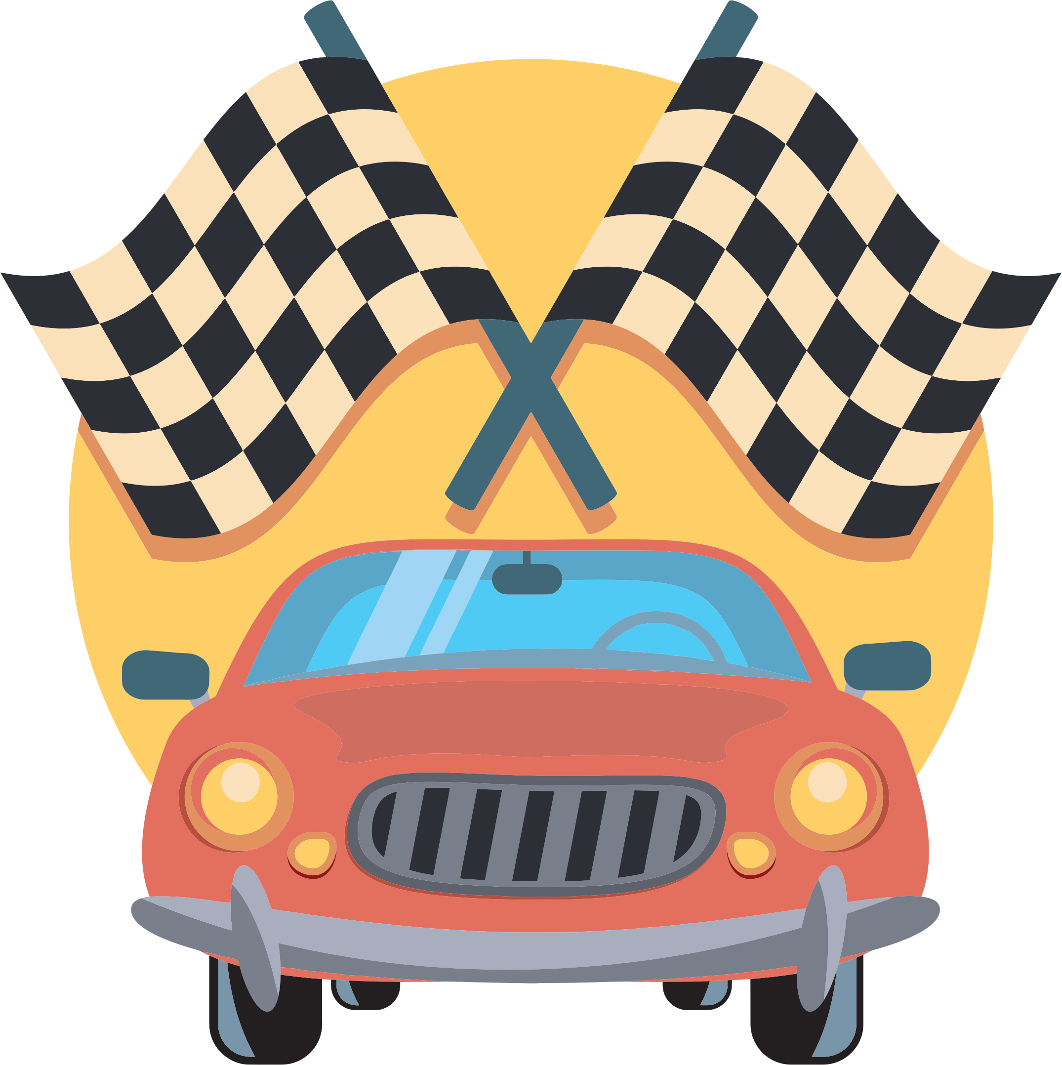 Race Car Clip Art - BAHIA HAHA