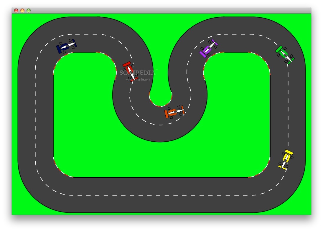 456 Race Track free clipart.