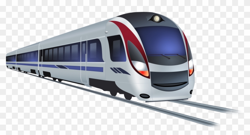 Modern Train Png Clip Art.