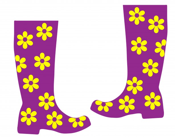 Rain Boots Clipart.