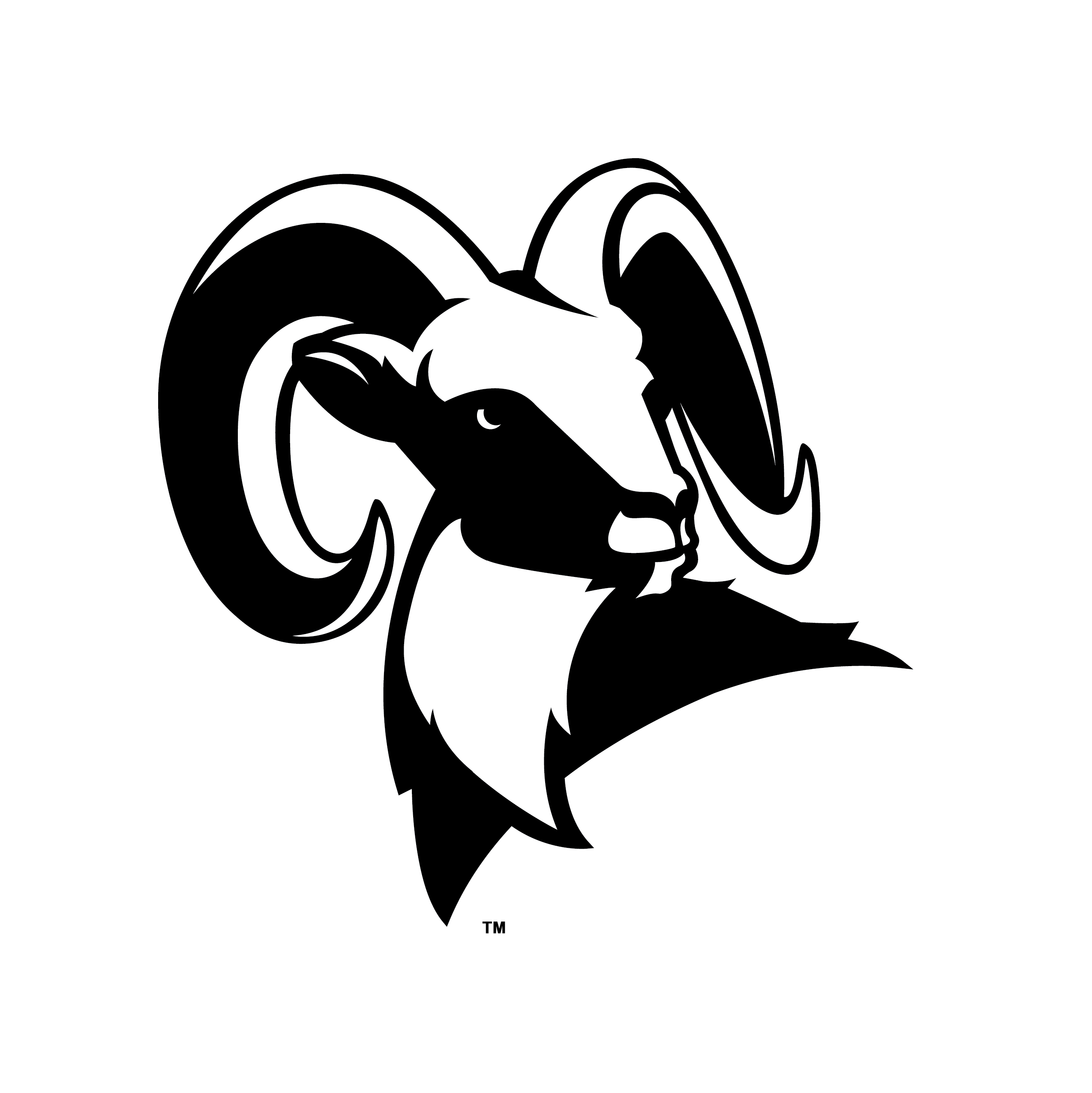 Ram Head Logo Clip Art free image.