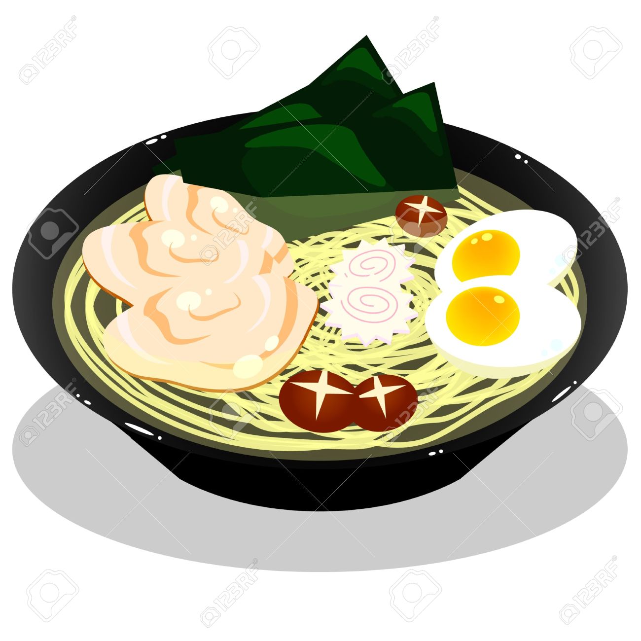 Ramen In White Background Royalty Free Cliparts, Vectors, And.