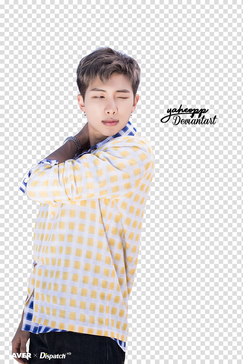 BTS, Kim Namjoon (Rap Monster) transparent background PNG.