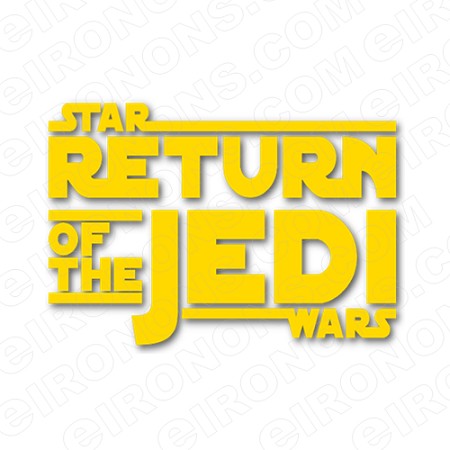 STAR WARS THE RETURN OF THE JEDI LOGO MOVIE T.