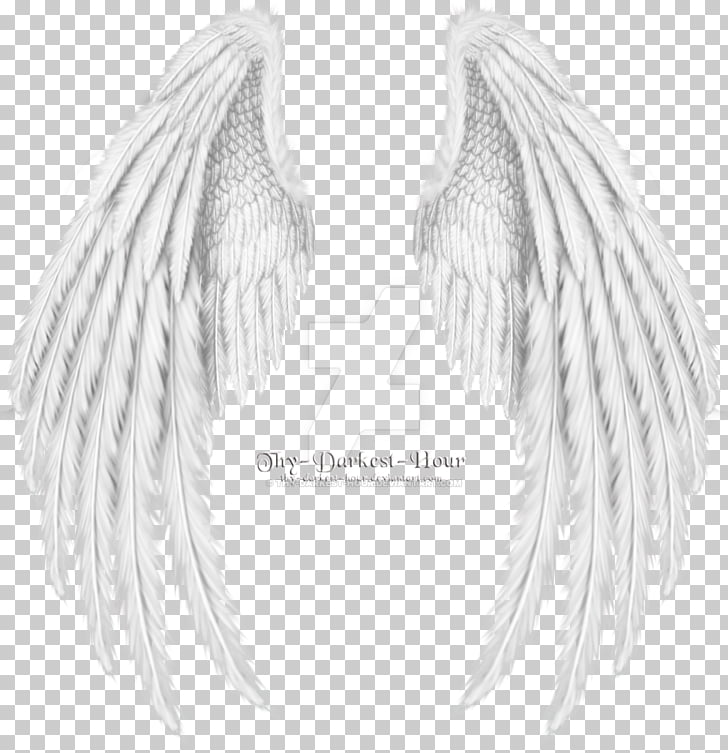 Drawing Angel , angel wings, Thy Darkest Hour wings PNG.