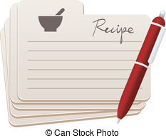 Recipe Card Clipart.