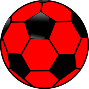 Red And Black Soccer Ball Clip Art at Clker.com.